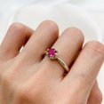 thumbnail image 2 of Pink Ruby Ring, Handmade Ring, Engagement Ring, Sapphire Ring, Silver Wedding Ring, Promise Anniversary Ring, 2 of 2
