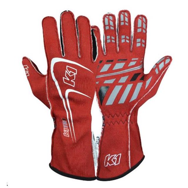 K1 Racegear K1R23-TR1-R-L Track1 Gant, Rouge - Grand
