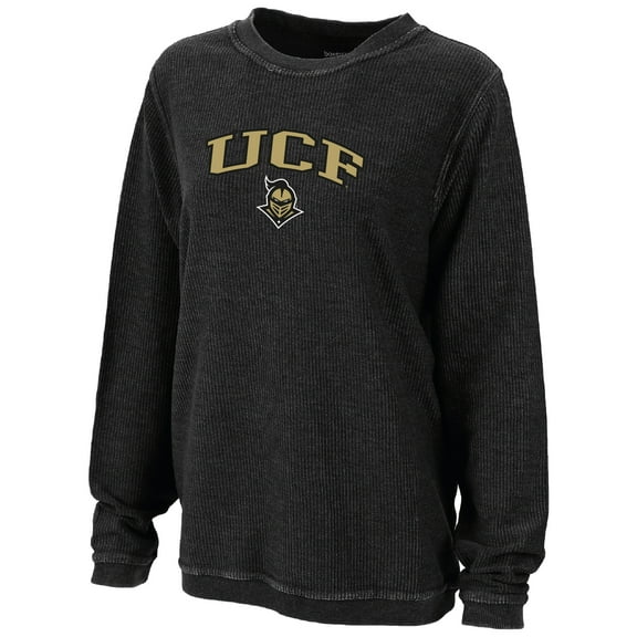 Women's Boxercraft Black UCF Knights Rally Corduroy Pullover Sweatshirt