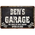 thumbnail image 1 of BEN'S Garage Black Grunge Sign 8x12 Decor Gift 208120005005, 1 of 1