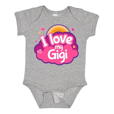 

Inktastic I Love My Gigi Grandma Grandchild Gift Baby Girl Bodysuit
