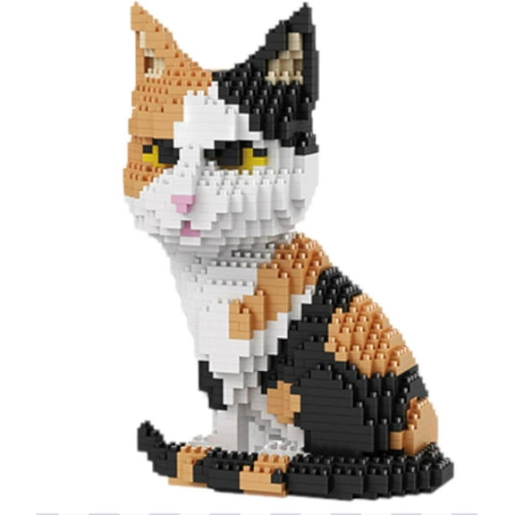 Remocguys Calico Cat Micro Building Block Set Animal for Boys Girls Not Compatible with Lego