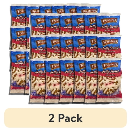 (2 pack) Mrs. Freshley s Jelly Swirl Honeybuns Value Pack 18 Pack