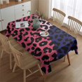 thumbnail image 2 of Pink and Black Of Leopard Print Rectangle Tablecloth 60"x84",Waterproof Polyester Rectangle Table Cloth, Wipeable Spillproof Polyester Tablecloth for Dining, Camping, Indoor and Outdoor, 2 of 5