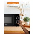 thumbnail image 5 of Microondas pequeño Commercial Chef 0.7 Cu Ft encimera negro 6 niveles de potencia, 5 of 5