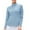 Light Blue, variant on Easter Shirt Casual Tops for Women Long Sleeve V Neck Women's Autumn Winter Zipper Long Sleeve Sport Jacket Tight Fitting Fitness Yoga Clothing Elastic Running Solid Color Top Casual Tops for Women