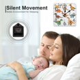 thumbnail image 5 of Cute Dinosaur Patterns Collection Wall Clock Silent Non-Ticking For Home Office Decor, Decorative Clock Art, 5 of 7