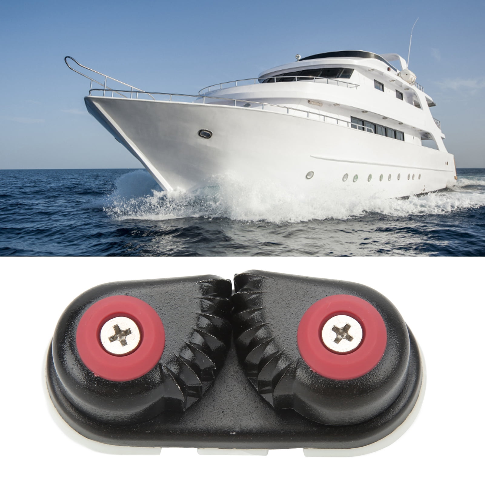 Lot De 2 Taquets à Came En Aluminium - Pour Voile, Kayak, Bateau - Fixation Solide Et Léger