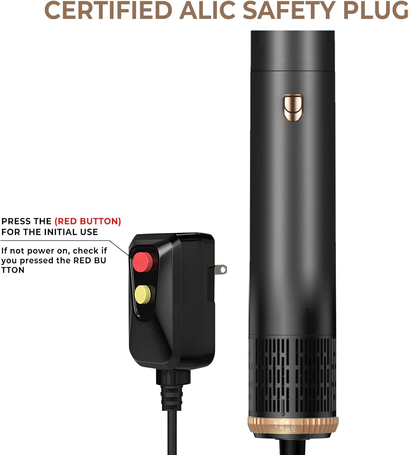 6-in-1 Professional Hot Air Styler & Hair Dryer Brush - Powerful Air Curling Wrap Styler with Negative Ionic Technology for All Hair Types