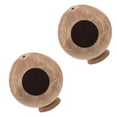 thumbnail image 4 of 2pcs Small Hamster Coconuts Hideout Natural Guinea Pig Hideout Hamster Sleeping Huts, 4 of 9