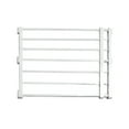 thumbnail image 1 of Valla para mascotas, puerta extensible, barrera portátil, puerta retráctil para perros y cachorros. 56to100cmx42cm blanco, 1 of 9