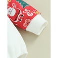 thumbnail image 6 of Wassery Baby Girls Boys Sweatshirts Rompers Christmas Clothes Dinosaur Snowman Deer Santa Print Long Sleeve Toddler Fall Bodysuits, 6 of 9