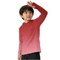 thumbnail image 2 of Mifsaly Kids Lightweight Sun Protection Hoodie Upf 50+ Long Sleeve Shirt Boys Girls Quick Dry Gradient Performance Athletic Top with Thumb Holes 170, 2 of 6