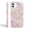 thumbnail image 1 of Tobelint Real Marble Texture Case for iPhone 12, Slim Full Protective Cover with Side Print #53, 1 of 5