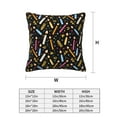 4 Pack Throw Pillow Covers cute cartoon pattern Breathable Pillow