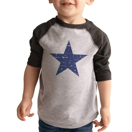 

7 ate 9 Apparel Kids Patriotic 4th of July Shirt - Distressed Star Grey Shirt 6 Months