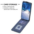 thumbnail image 3 of Allytechgroup Luxury PU Leather Case for iPhone 16 Pro Max, Vertical Flip Wallet Case with 3 Card Slots, Adjustable Kickstand Magnetic Closure Shockproof Protective Shell for Women Men, Blue, 3 of 8