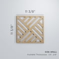 thumbnail image 3 of Ekena Millwork 11 3/8"W x 11 3/8"H x 1/4"T Small Allen Decorative Fretwork Wood Wall Panels, Red Oak, 3 of 18