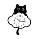 thumbnail image 4 of Reloj de pared colgante con forma de gato y péndulo de cola oscilante para comedor u oficina Estilo A, 4 of 9