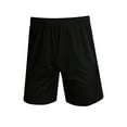 thumbnail image 1 of VONKY Polyester Men Basketball Pant Portable Replacement Solid Color Sweat Absorbent Drawstring Football Short Clothing Black 3XL, 1 of 7