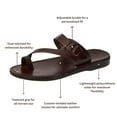 thumbnail image 5 of Abner - Leather Metal Buckle Sandal - Mens Sandals, 5 of 5
