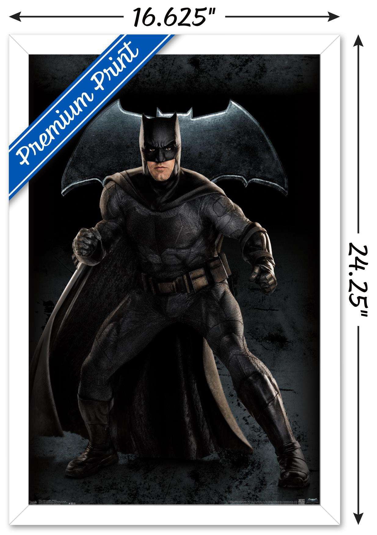 DC Comics Movie - Justice League - Batman Wall Poster, 14.725" x 22.375", Framed