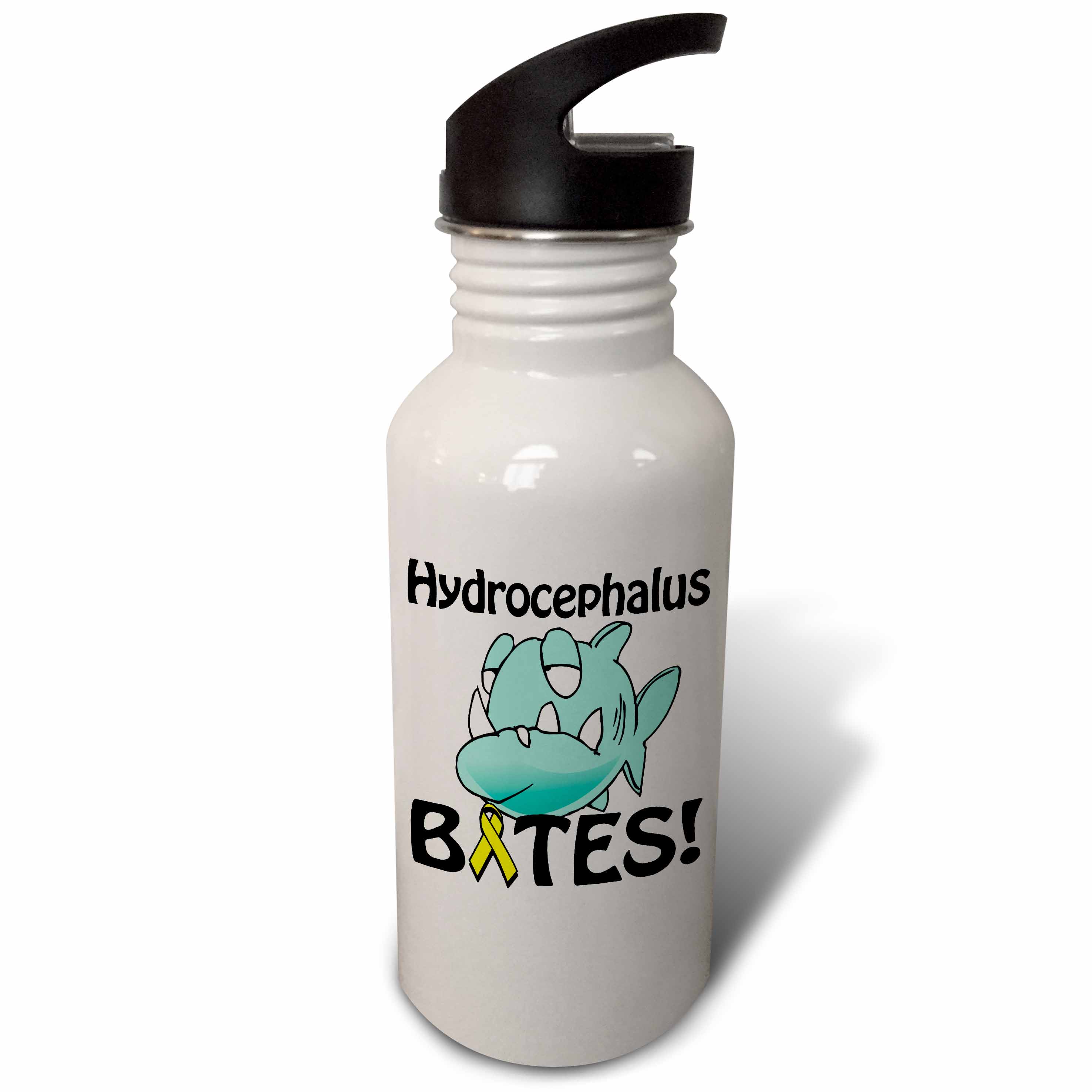 Hydrocephalus Bites Awareness Ribbon Cause Design 21 oz Sports Water