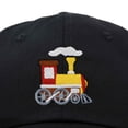 thumbnail image 2 of Dalix Train Cotton Dad Hat Adjustable Soft Baseball Cap Mens in Black, 2 of 5