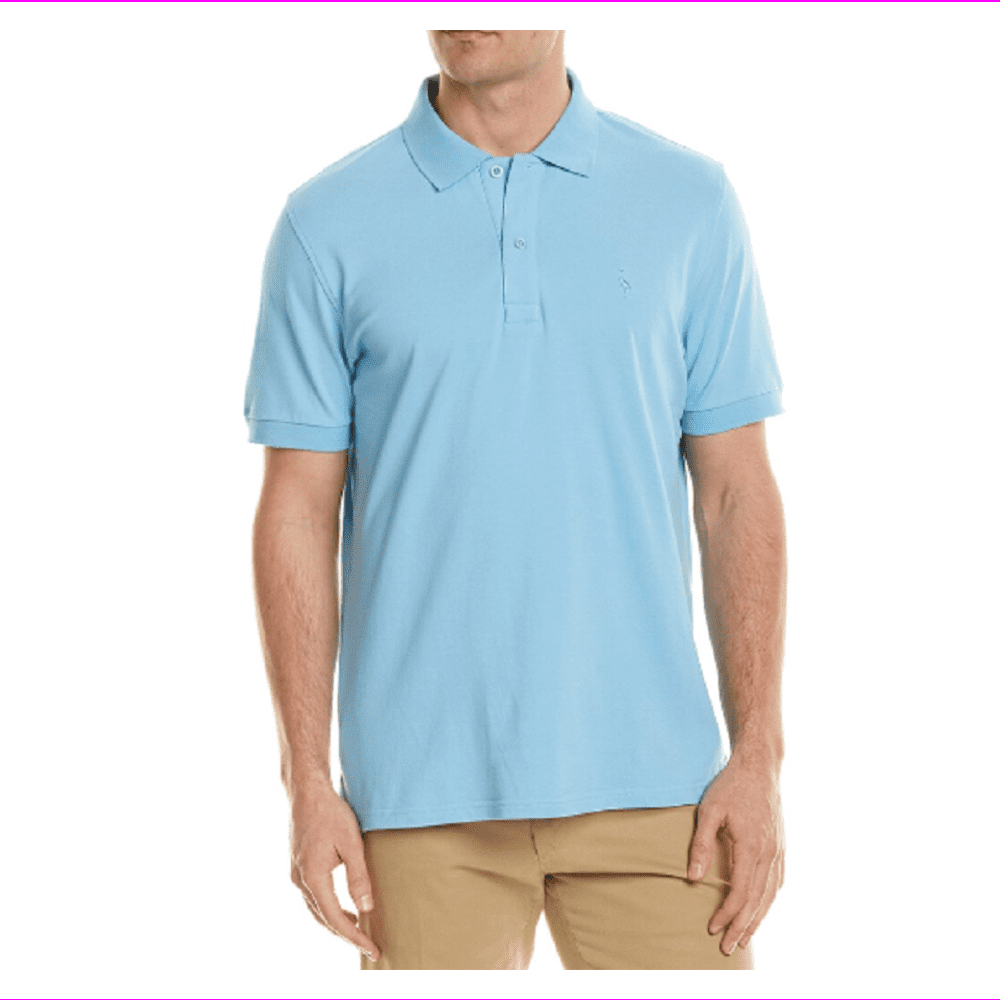 Tailorbyrd Mens Pique Polo Shirt Ocean Blue Size L - Walmart.com