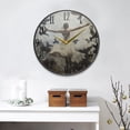 thumbnail image 2 of WOBOGO Doves Of Peace and Lass Acrylic Wall Clock Battery Operated 11.9in Silent No Tick Bedroom Living Room Office Classroom Decoration, 2 of 10