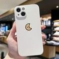 thumbnail image 5 of Compatible with iPhone Case,Silicone Cute Couple Matching Cartoon Sun Moon Camera Lens Protection Soft Shockproof Cover Phone Case (Whitemoon,iPhone 15 Pro Max), 5 of 14