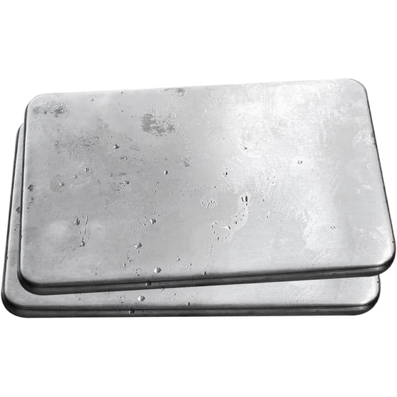 Stainless Steel Ice Packs, Set of 2 Travel 7” x 4.75” 0.5”