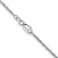 thumbnail image 3 of Auriga Fine Jewelry 10K White Gold 1.3 mm Heavy-Rope Chain Necklace for Women 16", 3 of 6