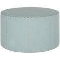 thumbnail image 2 of Safavieh Sherri Classic Round Cocktail Ottoman w/ Nail Heads, 2 of 4