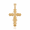 Yellow, variant on 10k Yellow Gold Latin Fancy Cross Pendant / Necklace (16 Inches)