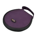 thumbnail image 1 of Unique Bargains Home Nylon Hand Carry Zipper Round Case Wallet CD Holder Bag Purple 20 Discs, 1 of 4