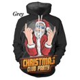 thumbnail image 3 of Sudadera con capucha con estampado 3D y gráfico navideño para hombres y mujeres, sudaderas casuales con diseño de Papá Noel y alce, ropa de calle de gran tamaño para hombres, 3 of 5