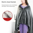 thumbnail image 3 of 150x80cm Electric Blanket Winter Plush Heating Large Size 8 Hot Spots Heating Shawl, 3 of 9