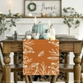 thumbnail image 7 of Smile Orange Floral Fall Table Runner, Seasonal Autumn Kitchen Dining Table Decoration for Home Party Decor 13x72 Inch, 7 of 7