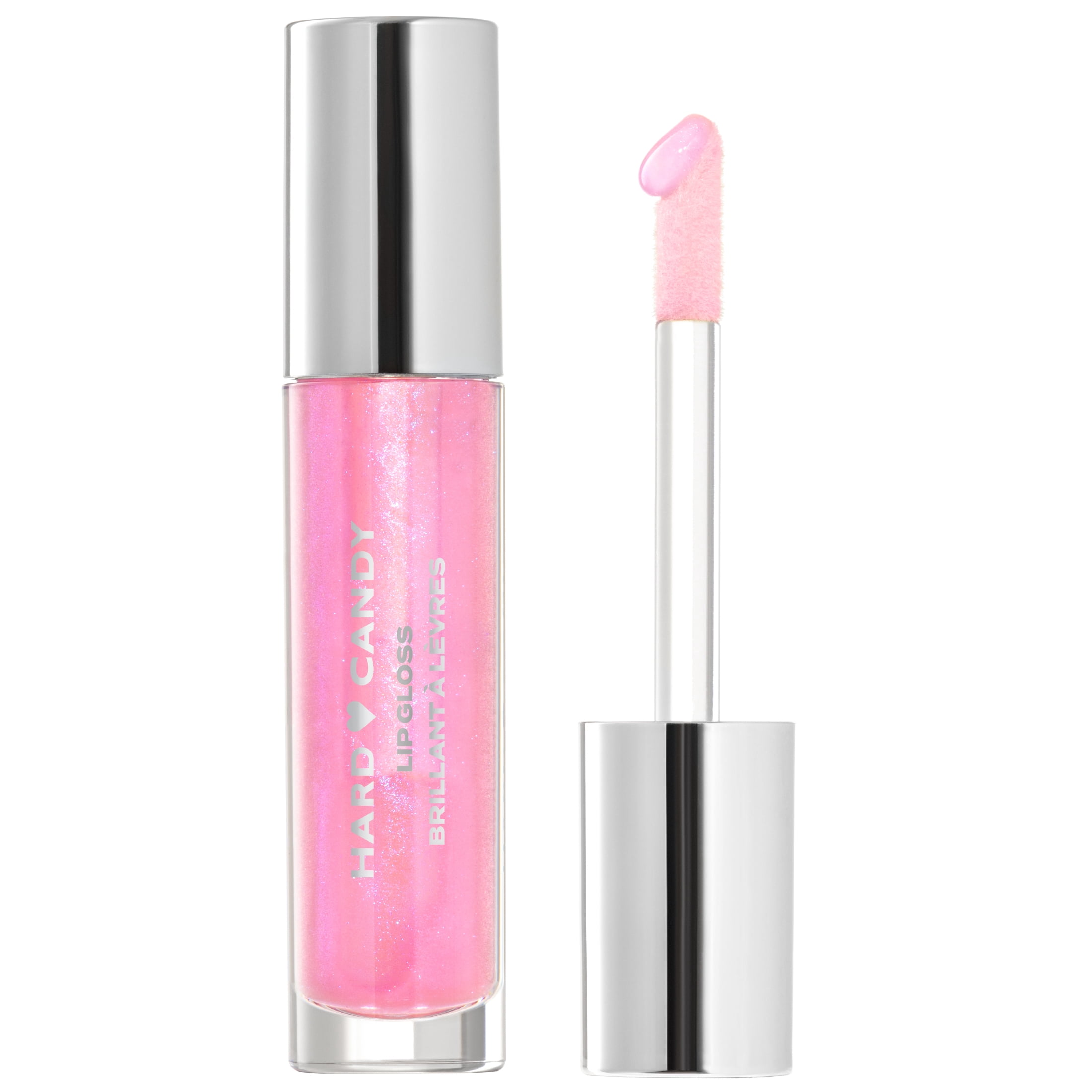 (2 pack) Hard Candy Glosstopia Lip Gloss, High-Shine, Hydrating Gloss, Hyaluronic Acid, Cheers to Cherry, Sheer Purple