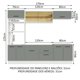 thumbnail image 4 of Cocina Integral Completa Modular Madesa Agata 270cm BG, 4 of 4