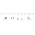 thumbnail image 3 of Miseno Mbdh0305x96 96" Standard Wheel Top Mount Barn Door Hardware Kit - Stainless Steel, 3 of 7