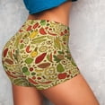 thumbnail image 4 of Fotbe Fruits And Vegetables Seamless Shorts, Womens Workout Shorts High Waist Stretch Booty Short for Gym/Yoga/Running/Biking-XX-Large, 4 of 9