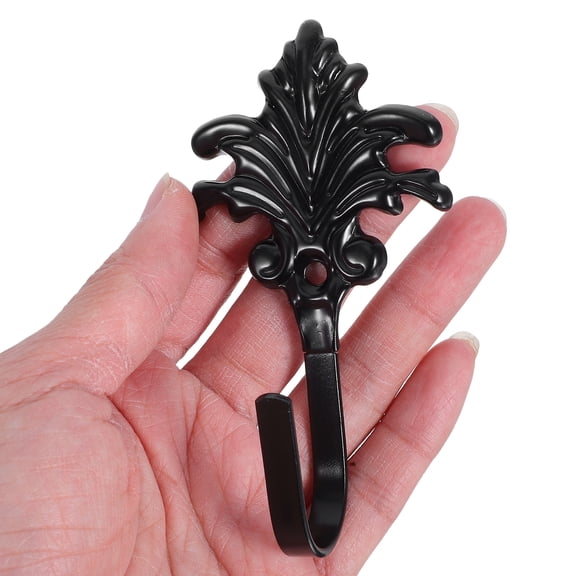 Tineasur Black Shape Decorative Shower Curtain Hooks for Home Use Sturdy SpaceSaving Design