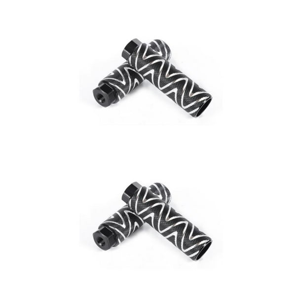 Clavijas de Pie de Bicicleta Advancent Aleación de Aluminio Pedal Antideslizante 2 uds negro