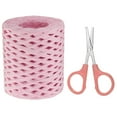 thumbnail image 1 of Unique Bargains Raffia Ribbon, Natural Raffia String with Scissor, Pink, 218 Yards, 1 of 7