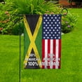 thumbnail image 2 of Flag American Half Jamaican Flag Jamaican American Friendship Jamaica U.S.A Patriotic Proud Garden Flag, Double-Sided Decorative Outdoor Flag, Patriotic Polyester Yard Flag 12 x 18 in, 2 of 5