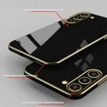 thumbnail image 4 of Compatible with Samsung Galaxy S23 Plus Case Silicone with Camera Protection, Samsung S23 Plus Phone Case Shockproof for Women Men Anti-Scratch Ultra Thin Plating Electroplate Soft Cases (Black), 4 of 13