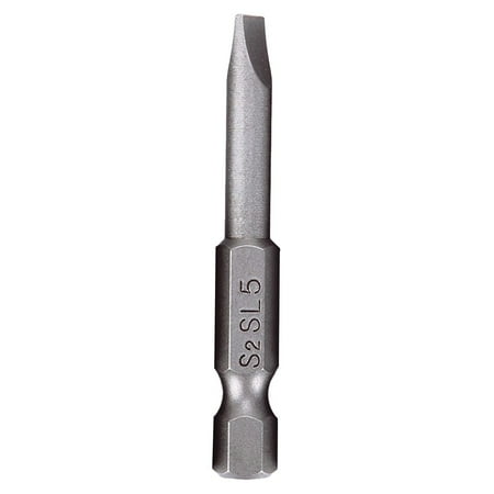 

1pc 50mm Alloy Steel Flat Head Slotted Tip Magnetic Screwdriver Bit 2.0-6.0mm