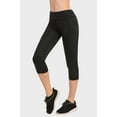 thumbnail image 4 of Sofra Women's Essential Workout Active Running Capri Leggings with Side Pockets, 4 of 4